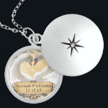 Vintage Svan-årsjubileum Sterling Silver Halsband<br><div class="desc">Svan Bröllop-årsdagen Keepsaknecklaces Välj antingen Silver Plattformade Guld Avslutar eller Sterling silver Anpassningsbar för unik Personlig 1:a julgåva</div>