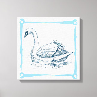 Vintage Svan Canvastryck