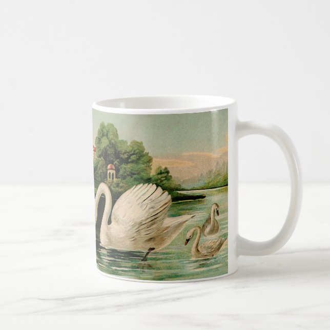 VINTAGE SVAN i SJÖ Kaffemugg (Höger)