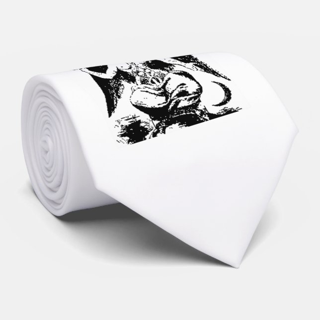 Vintage svart Baphomet Slips (Rullad)