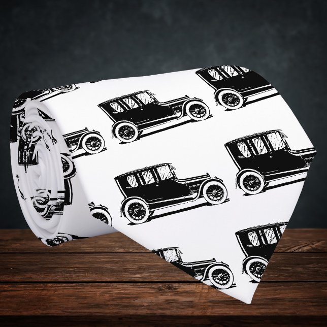 Vintage svart bil illustration slips (Skapare uppladdad)