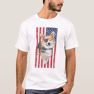 Vintage Svart Corgi T Shirt
