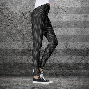 Vintage svart grunge USA amerikansk flaggmönster Leggings