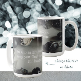 Vintage Svart julprydnad med menyfliksområdet Kaffemugg