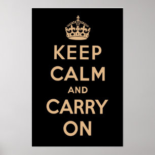 Vintage svart poster