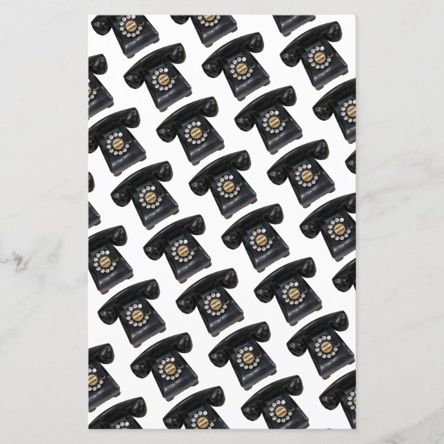 Vintage svart, roterande Mobil (Framsida)