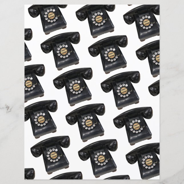 Vintage svart, roterande Mobil (Framsida)