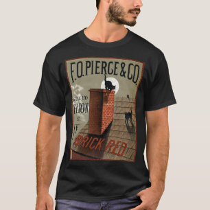Vintage Svarta katter i Moonlight-reklamen Tee Shirt
