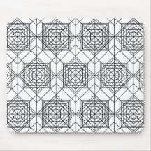 Vintage Svartvit Abstrakt Linjärt Mönster