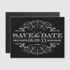 Vintage svartvitt Spara datum