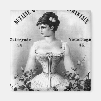 Vintage Svenska korsetannons Magnet