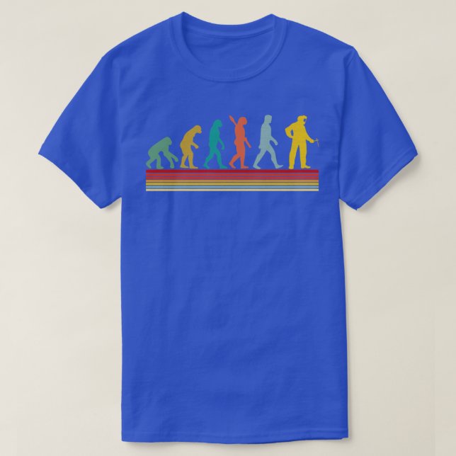 Vintage Svetsare Män Evolution T Shirt (Design framsida)
