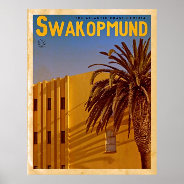 Vintage Swakopmund Travel Poster (Framsidan)