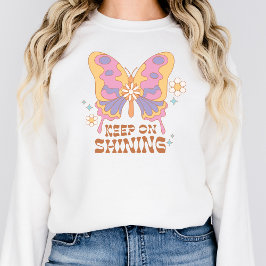 Vintage Sweatshirt Good Vibes Retro Shirt Positive T Shirt