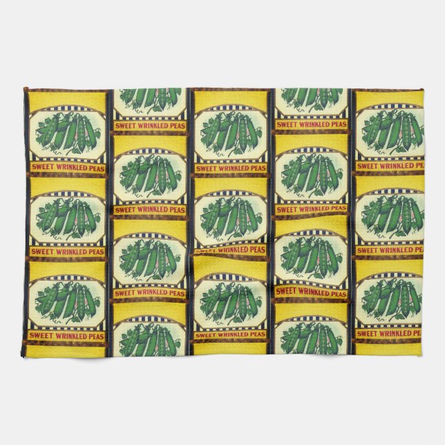 Vintage Sweet Pea Kitchen Towel Kökshandduk (Horisontell)