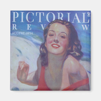 Vintage Swimdress 1934 Magnet