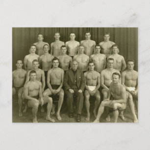 Vintage Swimmers Vykort