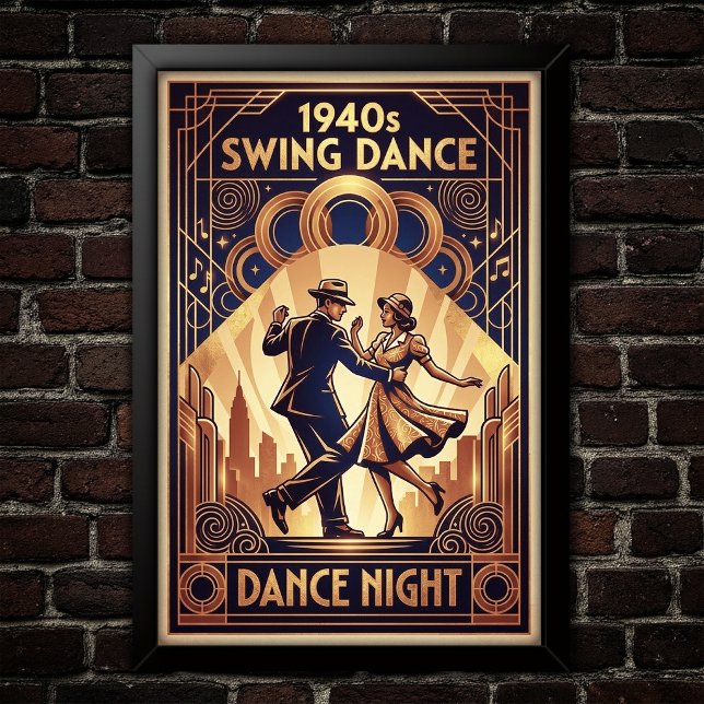 Vintage Swingdansaffisch Poster (Skapare uppladdad)