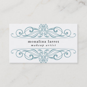 Vintage Swirl Ram Flourish Visitkort