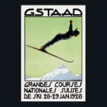 Vintage Swiss Art Deco Snö Ski Sport Competition Poster<br><div class="desc">Vintage Swiss Art Deco Snö Ski Sport Competition Poster Anime Tecknad Tecknad Fiction Manga</div>