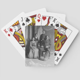 Vintage Sydasiatiska familjen Casinokort