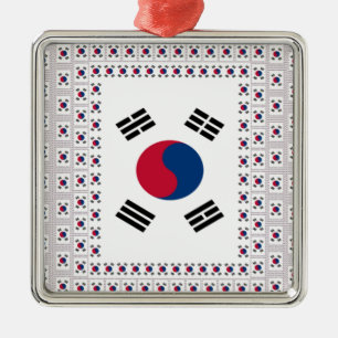 Vintage Sydkorea Julgransprydnad Metall