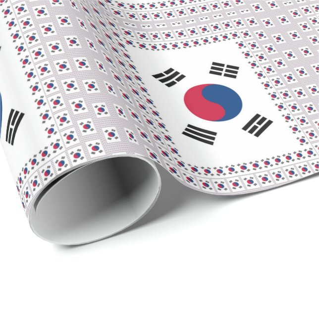 Vintage Sydkorea Presentpapper (Rullad Hörn)
