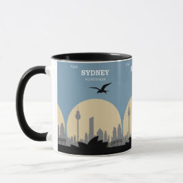 Vintage Sydney: Australien Travel Poster Mugg