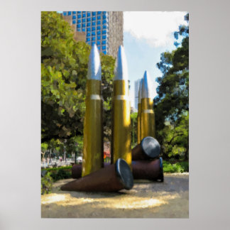 Vintage Sydney Hyde Park-minnesmärke Poster