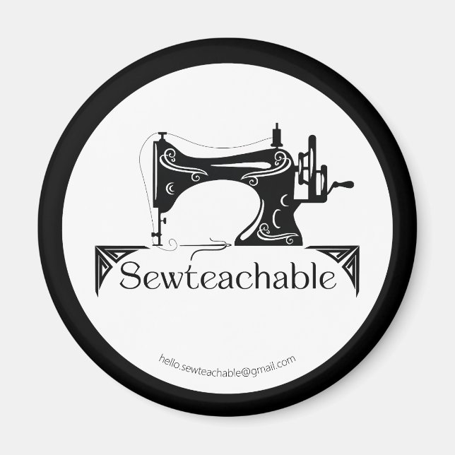 Vintage symaskin, Syteachable Magnet (Framsidan)