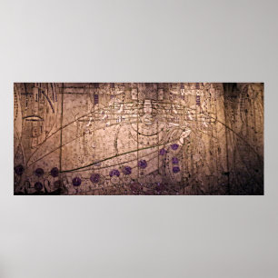 Vintage Symbolisk Art nouveau Spipprinsessan Poster