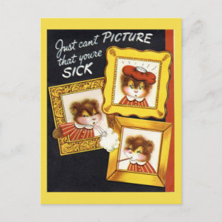 Vintage Sympathy Postcard Vykort