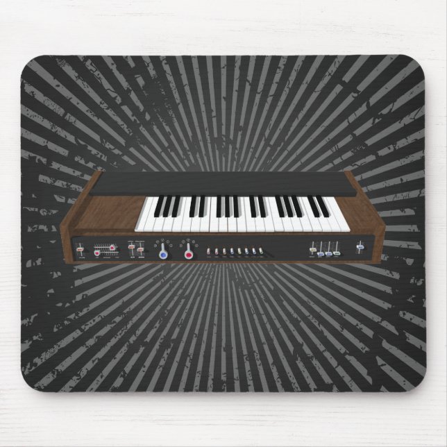 Vintage Synthesizer: 3D Model: Mousepad Musmatta (Framsidan)