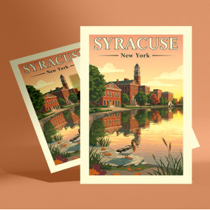 Vintage Syracuse New York Vykort
