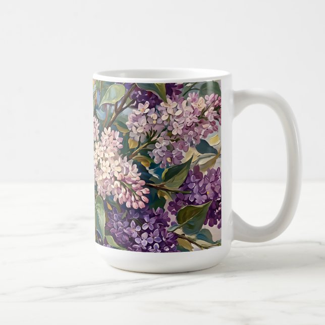 Vintage Syrliga Blommor Kaffemugg (Höger)