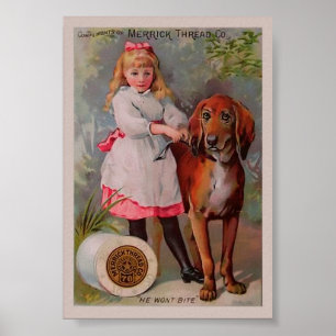 Vintage Sytråd AD. Poster
