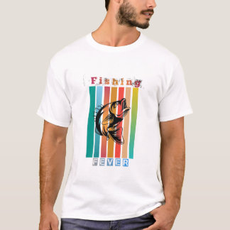 Vintage T-Shirt för fiskfeber Retro