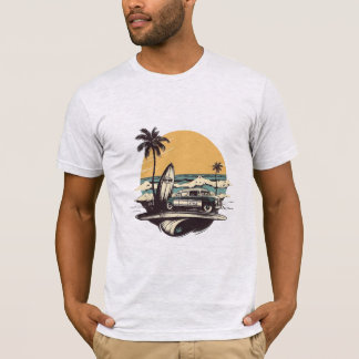Vintage T-shirt för sommarventilation