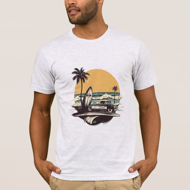 Vintage T-shirt för sommarventilation (Framsida)