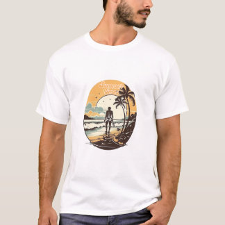Vintage T-shirt för sommarventilation