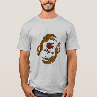 Vintage T-shirt med grafisk tryckbild föreställand