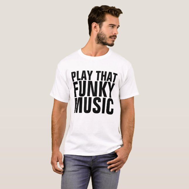 Vintage t-shirts, SPELA FUNKYN MUSIC Tröja (Hel framsida)