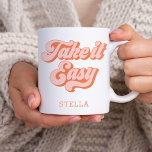 Vintage Ta det enkla stil-användarnamnet Kaffemugg<br><div class="desc">Vintage Ta det enkla stil-användarnamnet</div>