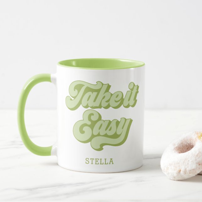 Vintage Ta det lugnt, stil Mugg (Med munk)