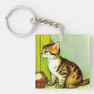 Vintage Tabby katt Illustration