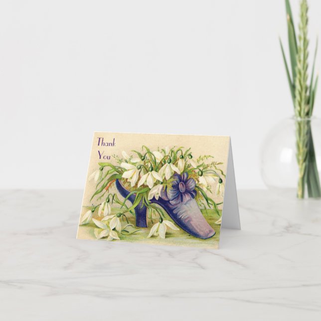 Vintage - Tack - Dam Shoe & Flowers (Framsida)