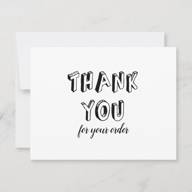 Vintage Tack för orderrabatt (Framsida)