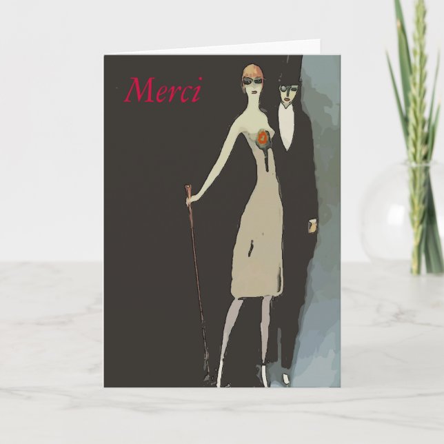 Vintage - tackkort (Framsida)