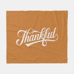 Vintage Tacksam Thanksgiving Höst Gåva Fleecefilt