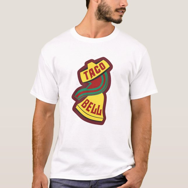 Vintage Taco Bell-logotyp - retro-tacos T Shirt (Framsida)